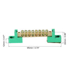 1/2/4Pcs Terminal Ground Bar Screw Block Barrier Brass 4/6/8/10/12 Positions Distribution Terminals Ground Brass Block Connector