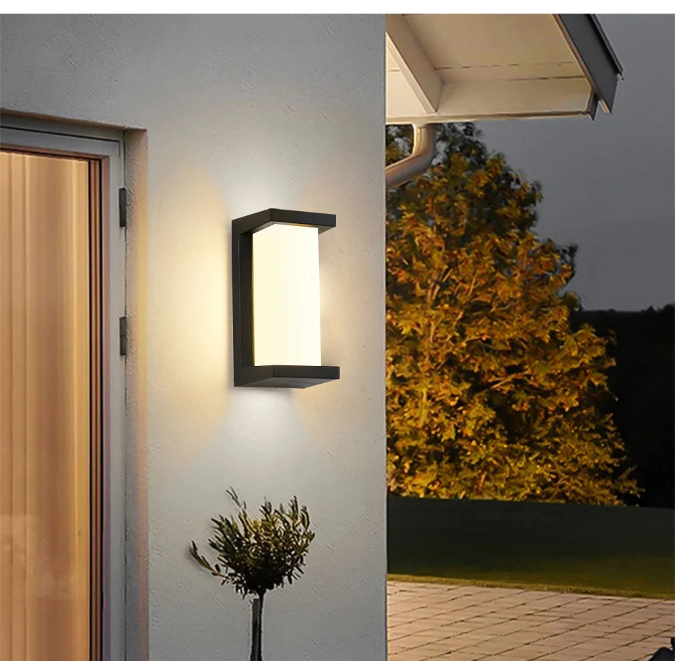 LED Outdoor Wall Lamp Waterproof IP65 Radar Sensor Ligthing Surface Mounted Porch Lights Balcony Garden 12W 18W 30W Sconce