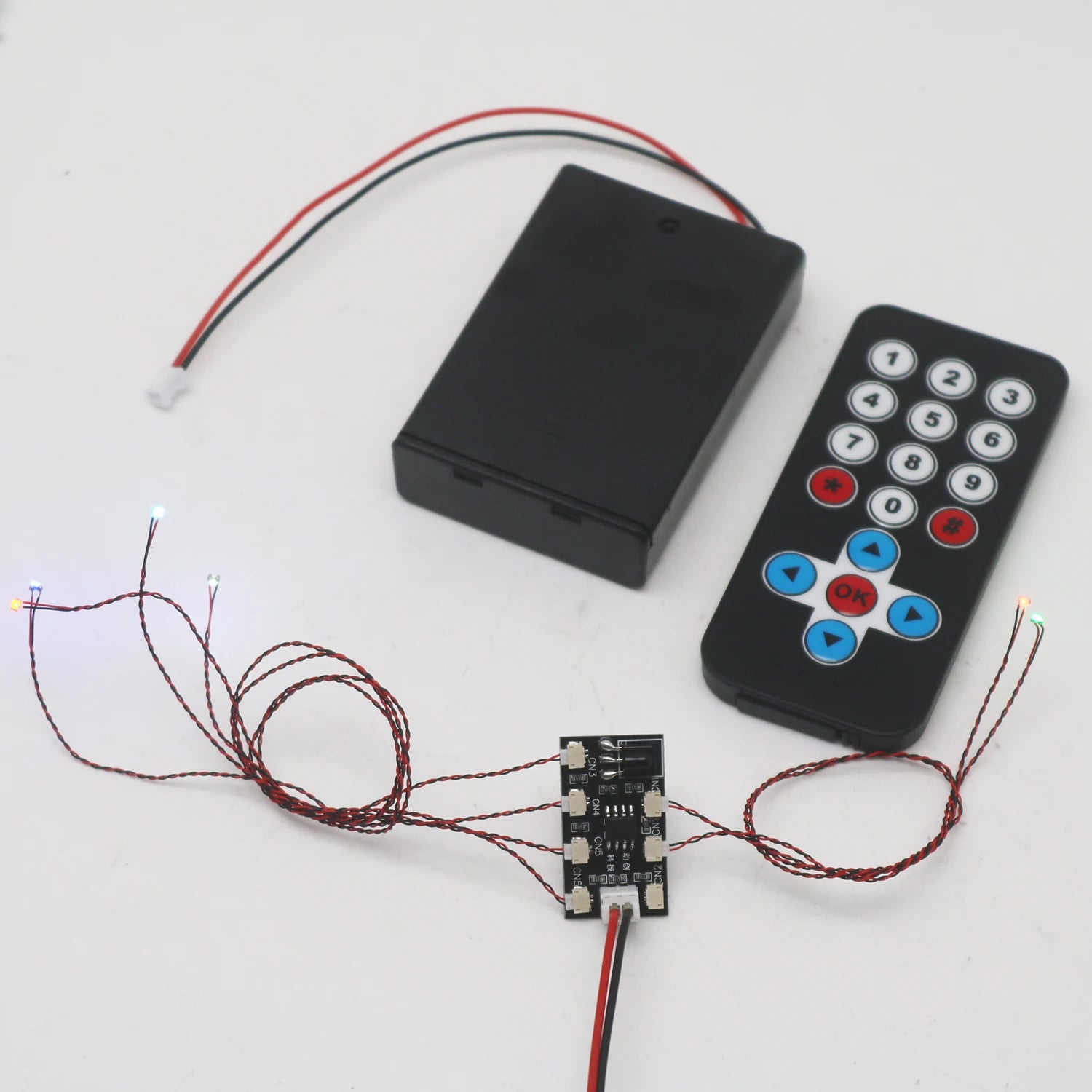 Remote Control LED Light Driver Board W 7XWired 0805 SMD LED FOR Toys Models Robots DIY Lighting Cars, Scene Model Sand Table