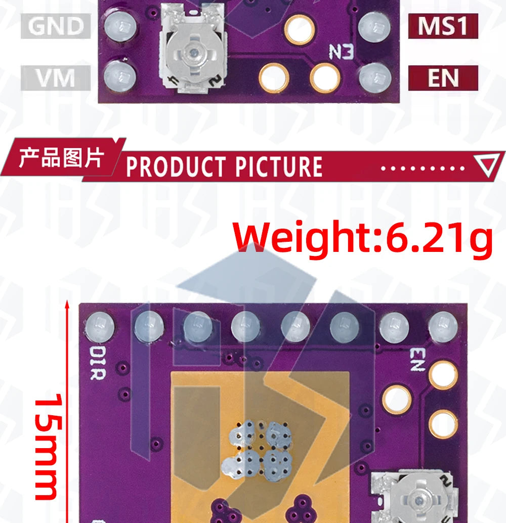 5.5v-28v TMC2130 TMC2209 compatible stepper motor silent driver module 256 subdivision replaces TMC2208 A4988