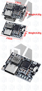 IP5310 Type-C USB-a 5V 3.1A Boost Converter Step-Up Power Module Power Bank Accessories With Switch LED Indicator