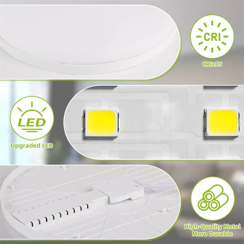 Led Ceiling Lamp With Motion Sensor 110-220V Human Infrared Smart Room Lamp 20W 40W Ceil Lamps For Entrance Balcony Corridor
