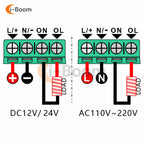 T2310 Microcomputer Intelligent Time Delay Relay DC 12V 24V AC 110V 220V Dual LED Display Programmable Timing Relay Controller