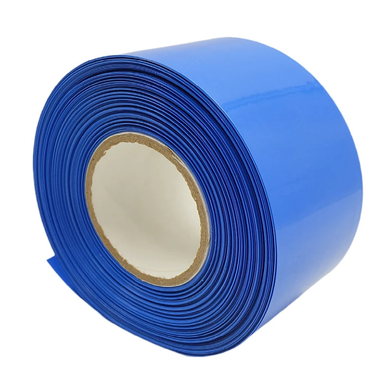 1/3/5M PVC Heat Shrink Tube 18650 Lipo Battery Pack 305mm ~ 580mm Insulated Protection Film Wrap lithium Case Cable Sleeve Blue