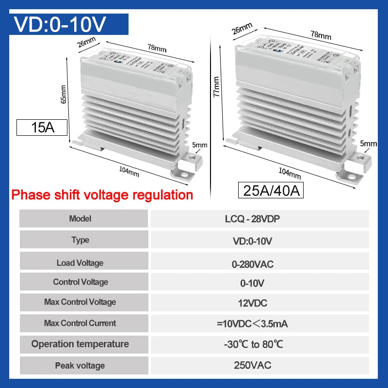 LCTC Solid State Relay DIN Rail Slim SSR 10/15/25/40A 0-10V 0-5V 4-20mA Voltage Regulator Relay With Heat Sink DC-AC DC-DC AC-AC