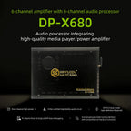 Sennuopu 8 Channels Digital Sound Processors  Audio Amplifier DSP 6 Ch  Amp 12V with Bluetooth Automotive Sound for Car DP-X680
