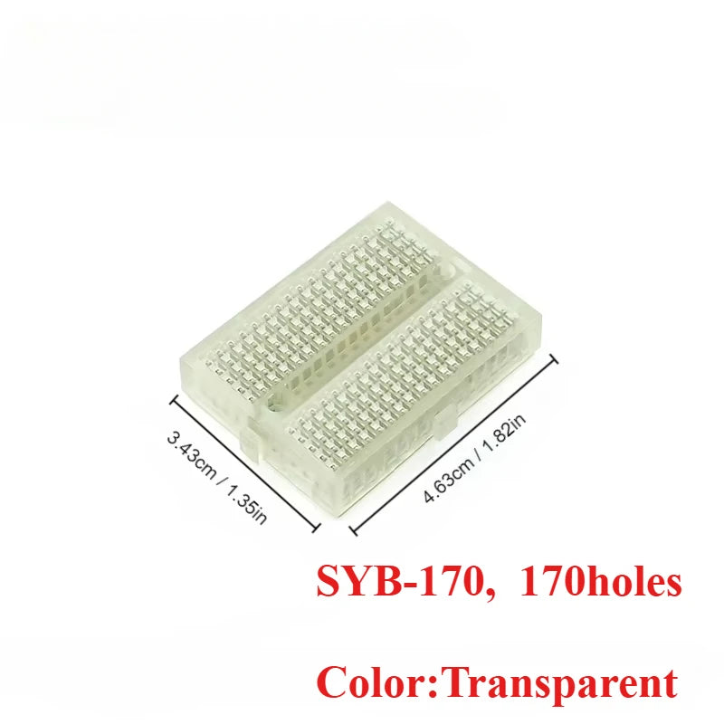 1pcs Breadboard MB102 ZY-204 PCB Bread Board 170-1600 Point Prototype PCB Solderless Breadboards Protoboard Circuit PCB DIY Kit