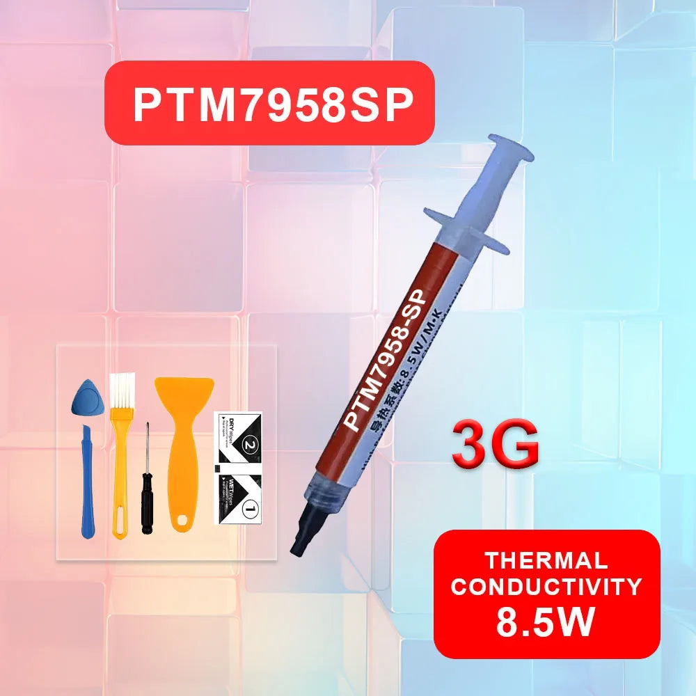 For Honeywell PTM7958SP Thermal Grease Computer Laptop CPU Graphic Card GPU Phase-change Conductive Silicone Paste PTM7950SP