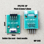 1pcs 4/6/8/10/12/15/16/18/20/22/24/26/30/34/36/40/42/45/50/56 Pin FPC/FFC Adapter Board 0.5mm To 2.54mm Connector