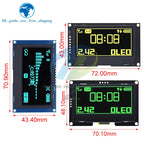 2.42 inch 2.42" OLED Display Module 128x64 LCD HD Screen Module SSD1309 7 Pin SPI/IIC I2C Serial Interface for Arduino UNO R3
