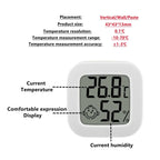 1/2pc LCD Digital Thermometer Hygrometer Indoor Room Electronic Temperature Humidity Meter Sensor Gauge Weather Station For Home