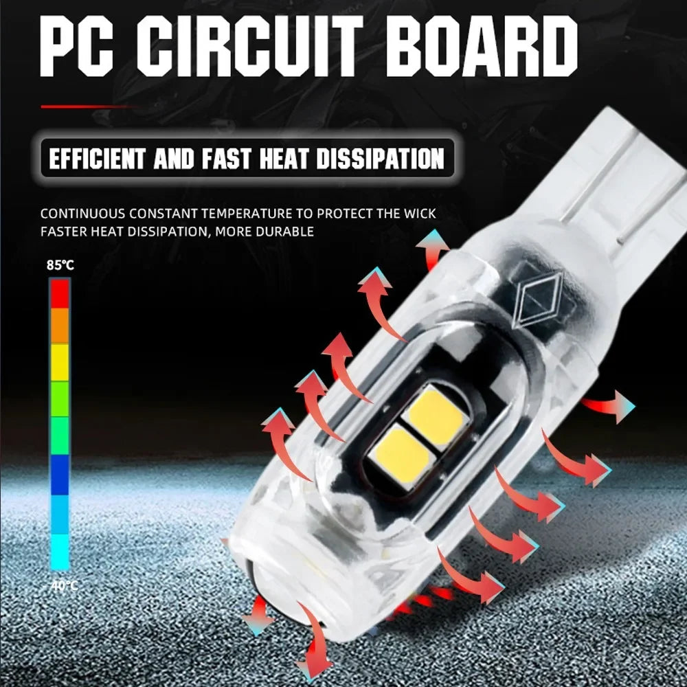 T10 Car Strobe Light 3030 5SMD High Brightness Motorcycle LED Flashing License Plate Light 5W5 Infinite Decoding Clearance Lamp