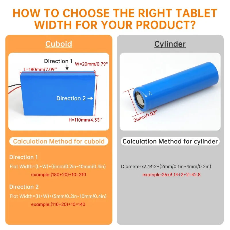 18650 Lithium Battery Heat Shrink Tube Width 17mm ~ 200mm Blue PVC Wrap Cover Skin Cable Protector Sleeve Lithium Film Case