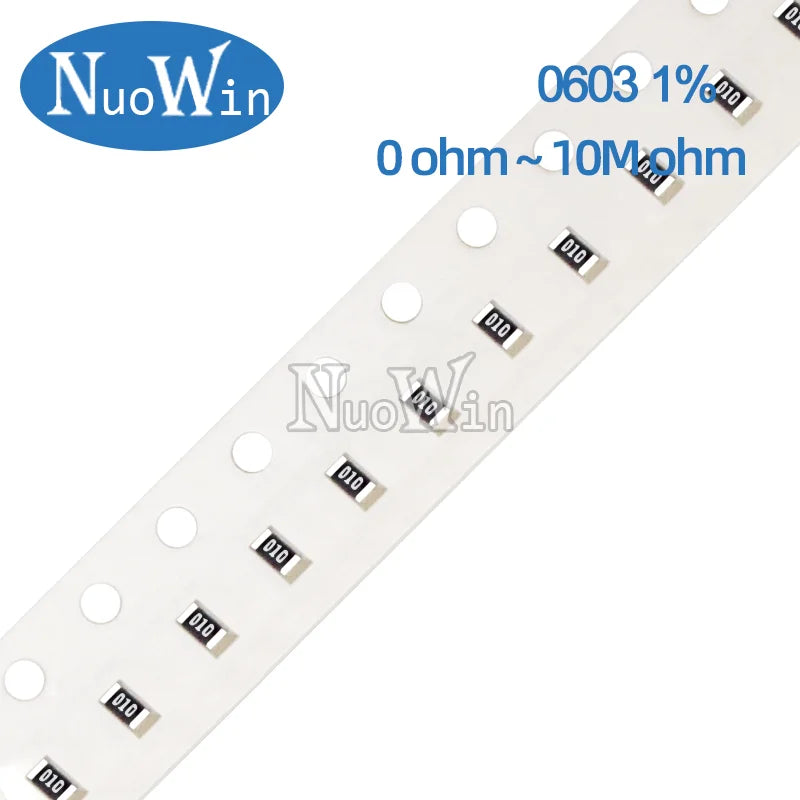 5000pcs/Lot 0603 1% resistor 0R-10M 1K 2.2K 3.3K 4.7K 10K 22K 47K 100K 220K 470K 0 0.1 0.22 1 10 22 47 100 220 330 470 ohm 0.1W