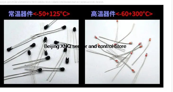 2pcs X SMD Thread Patch Waterproof NTC Thermistor NTC Temperature Sensor Probe Patch Silicone Cable 1K 2K 3K 5K 10K 12K 15K 30K