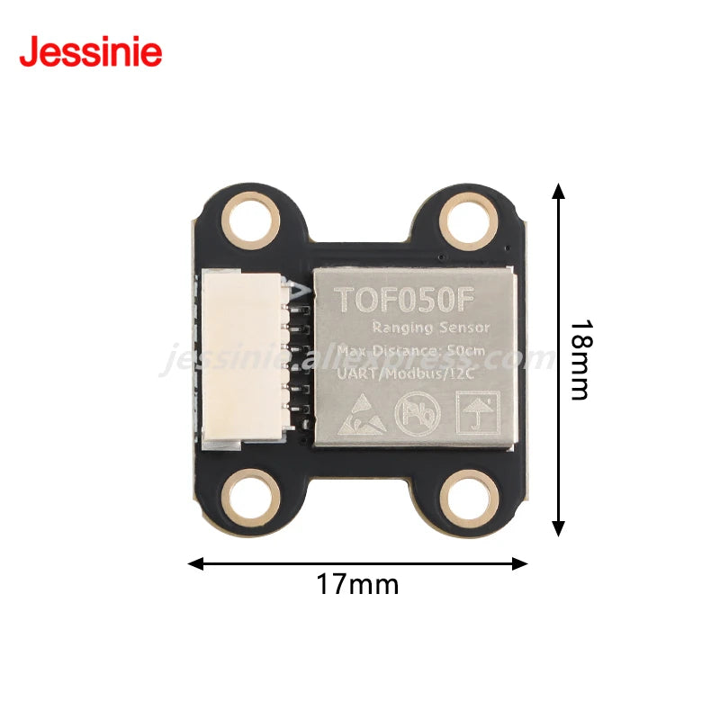 5pcs/1pc TOF050F TOF200F TOF400F Laser Infrared Distance Sensor Module VL6180 VL53L0X VL53L1X Module 50CM 2M 4M Serial Port IIC