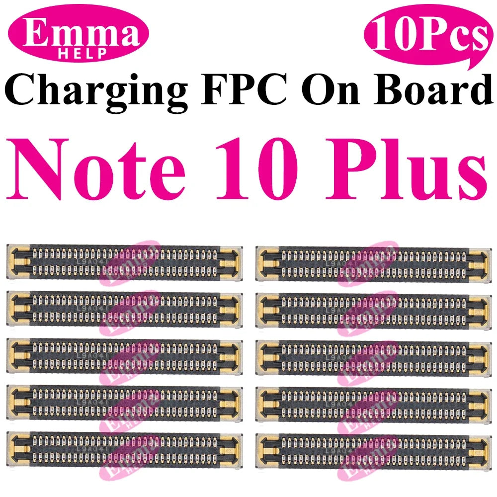 10Pcs USB Charging FPC Connector On Board For Samsung S23 S24 S22 Ultra S21 Plus Note 20 FE S21FE S10  Connector USB Dock Port