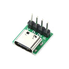 1 Pcs Female Connector USB 3.1 Type -C Breakout Board with PCB Converter Board for Data Line Wire Cable Transfer