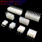 5Sets Molex Automotive Wire Connectors 5557/5569 Series 2P/4P/8P/10P/12P-24P Male Female Socket 4.2mm Plug for Electrical Wiring