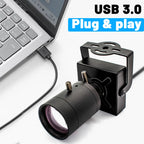 10X Zoom USB3.0 Global Shutter Camera Industrial Metal Box 2.3MP 120FPS High Frame Rate Varifocal Lens Plug Play For Video Live