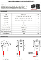 Split Core Current Transformer CT QNCTK1-10 5A 5mA 5A 2.5mA 2000 1 1000 QNCTK1-16 100A 50mA 100A 40mA Clamp Current Sensor