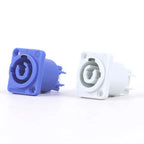 20PCS SpeakON Male Plug PowerCON Type A NAC3FCA+NAC3MPA-1 Chassis Plug Panel adapter 3Pin Powercon Speaker Connector