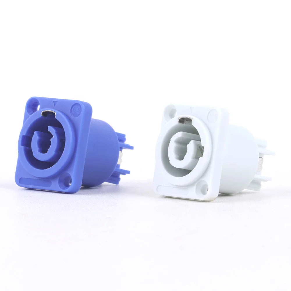 20PCS SpeakON Male Plug PowerCON Type A NAC3FCA+NAC3MPA-1 Chassis Plug Panel adapter 3Pin Powercon Speaker Connector