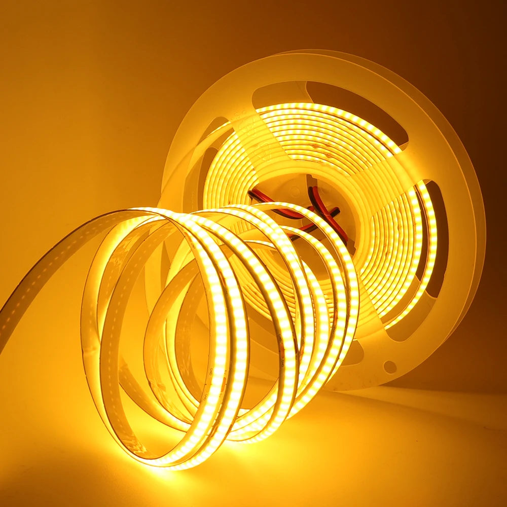 DC5V USB COB Led Strip Light White/Pink/Red/Yellow/Ice Blue/Green 8MM 320LEDs/M Flexible Night Light for Home Decor TV Backlight