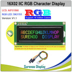 Grove 162 16X2 1602 3.3-5V Serial IIC I2C FSTN Positive Negative Character LCD Module Display Screen LCM Panel w/ RGB Backlight
