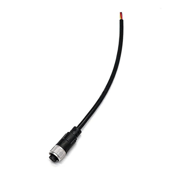 M12 Aviation Plug Connector 2 3 4 5 6 8 Pin Male Female Waterproof Sensor A-type Straight Head with Plug PVC Signal Line 0.2-10M