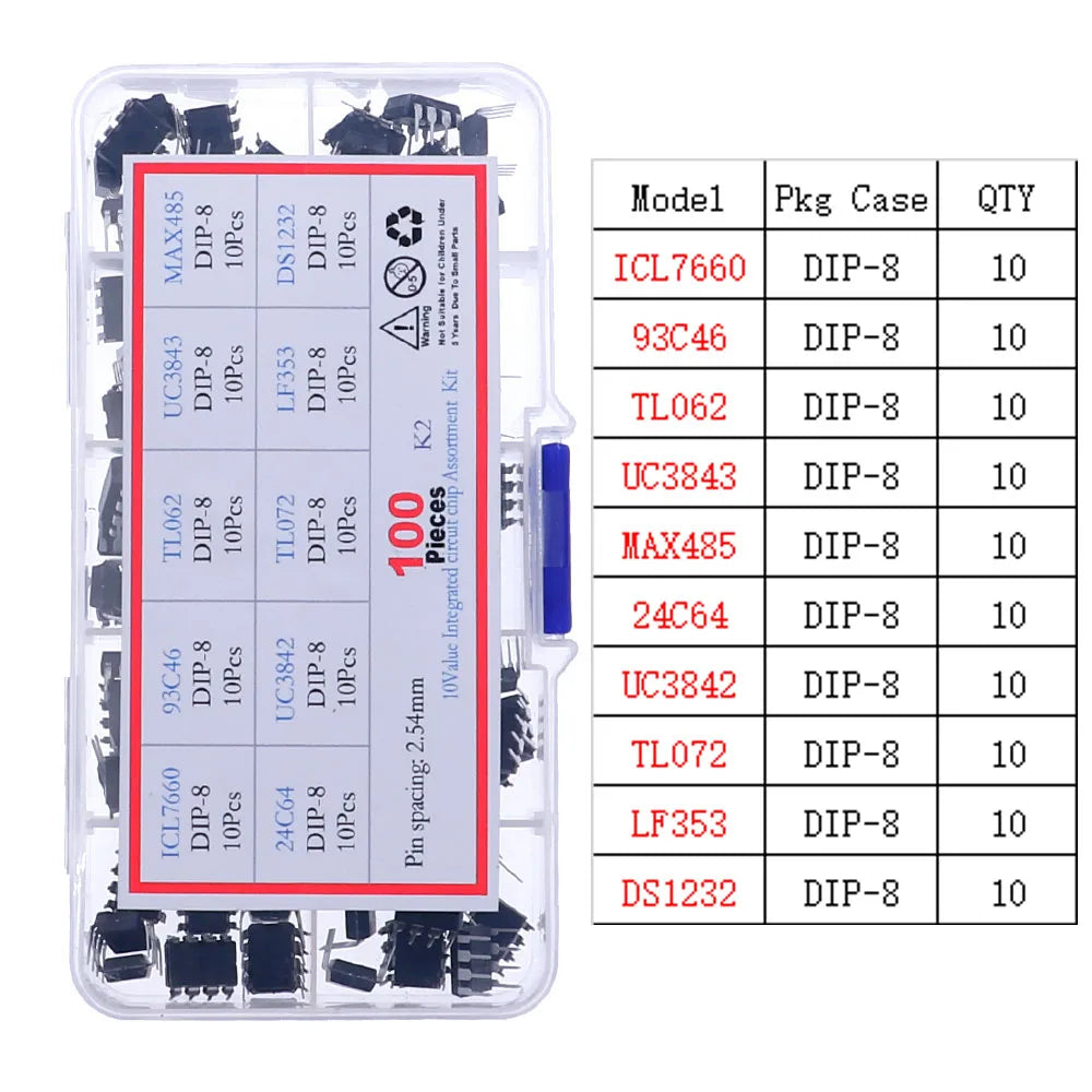 IC Integrated Circuit Chip Assortment Kit DIP SMD series 74HCXX 74LSXX CD4000 Common CMOS Logic IC Sockets set DIY Mix Pack