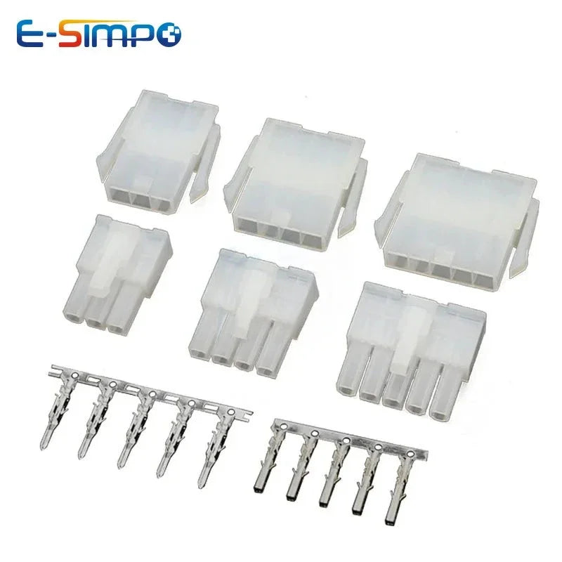 10Sets 4.2mm 0.165" Pitch MOLEX Mini-Fit 5557/5559 Single Row 1*2/3/4/5/6Pin Male Plug Female Receptacle Terminal Connector