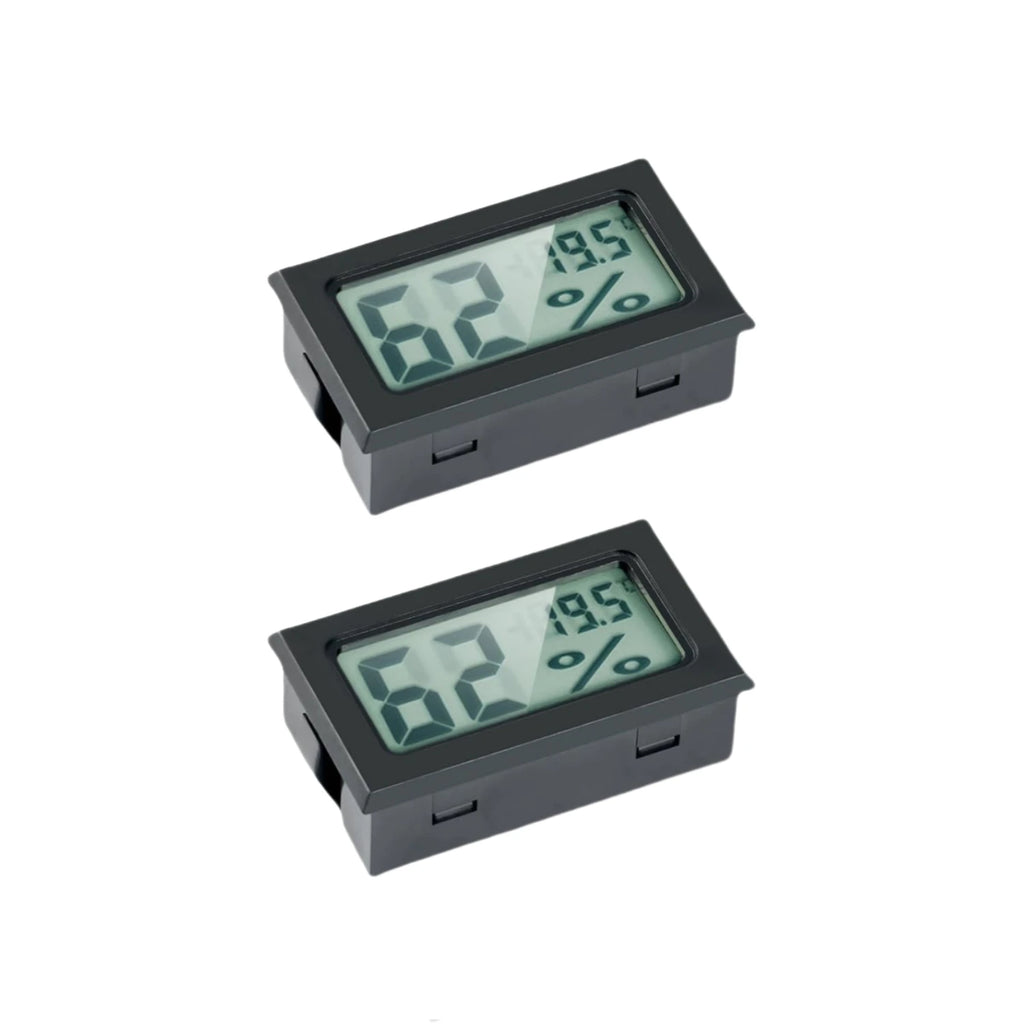 Mini Digital Hygrometer Gauge Thermometer, LCD Temperature Humidity Meter for Humidors Greenhouse Jars Grow Tent Box Garden