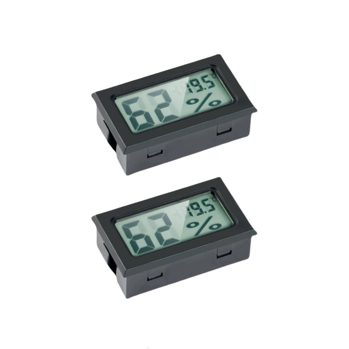 Mini Digital Hygrometer Gauge Thermometer, LCD Temperature Humidity Meter for Humidors Greenhouse Jars Grow Tent Box Garden
