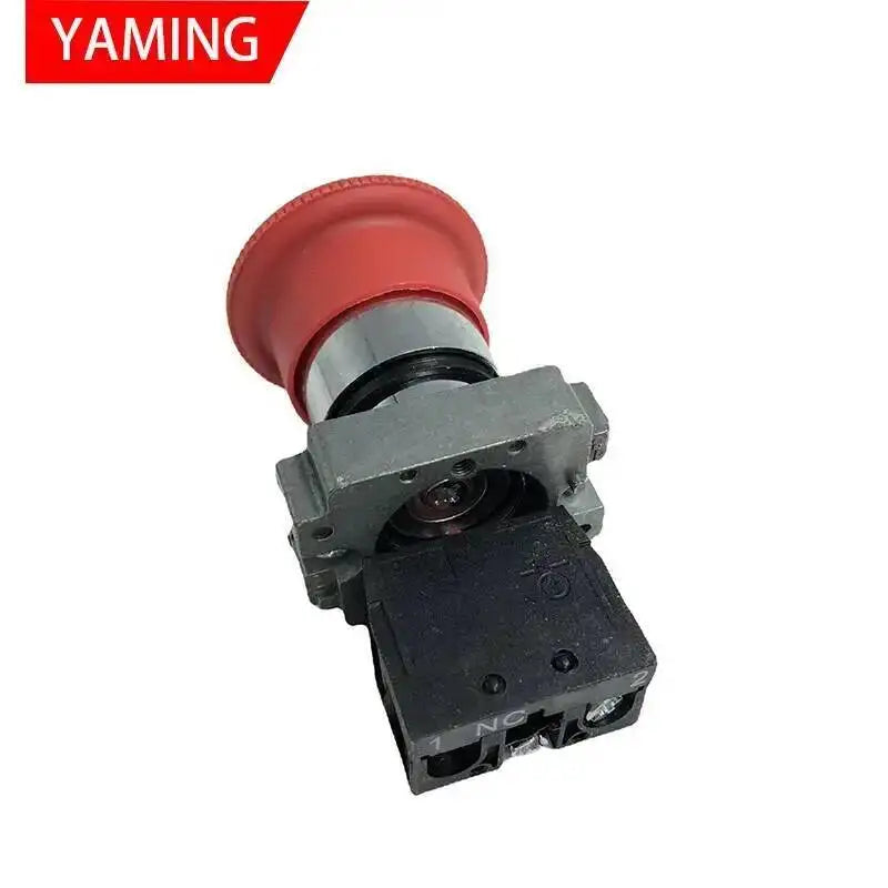 10A 22mm Mushroom Red Round Head Power Emergency Stop Push Button Switch 1NC Normally Close XB2-BS542