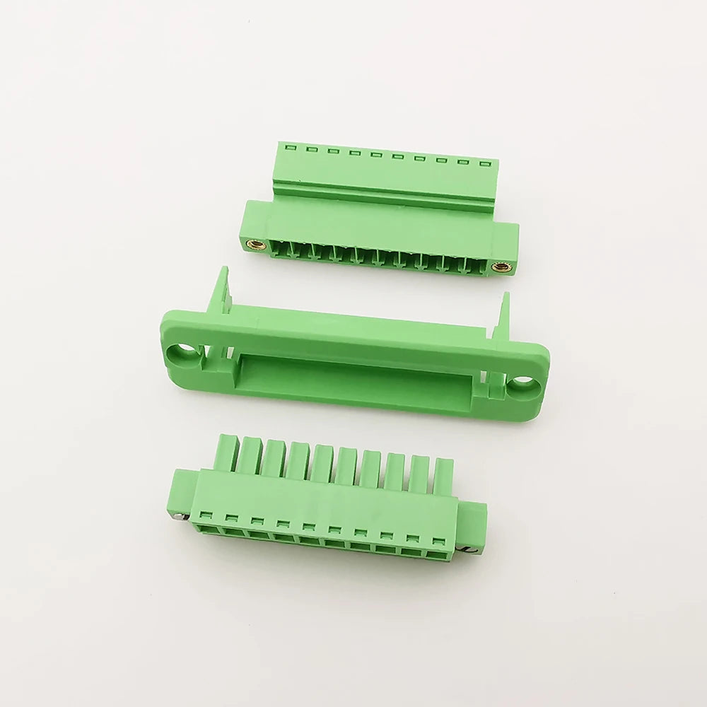 1Set 15EDGWC 3.81mm Pitch Through Wall Pluggable PCB Terminal Block Connector 2/3/4/5/6/8/9/10/12Pin Plug + Pin Header Socket