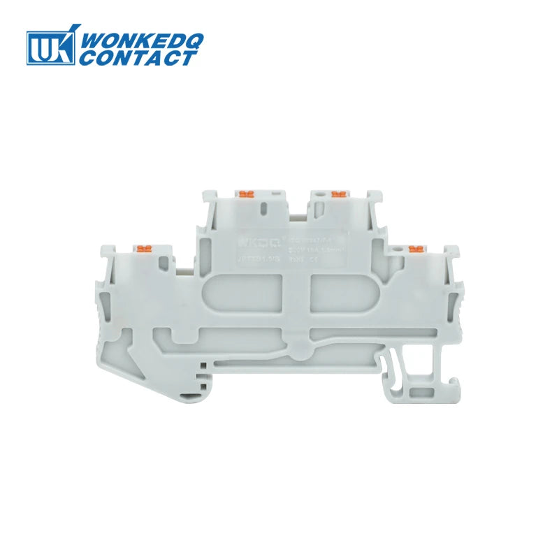 10Pcs PTTB 1.5/S Double Level Push-in Din Rail Terminal Block PT 1.5mm² Cable Electrical Wire Connector PTTB1.5 PTTB-1.5
