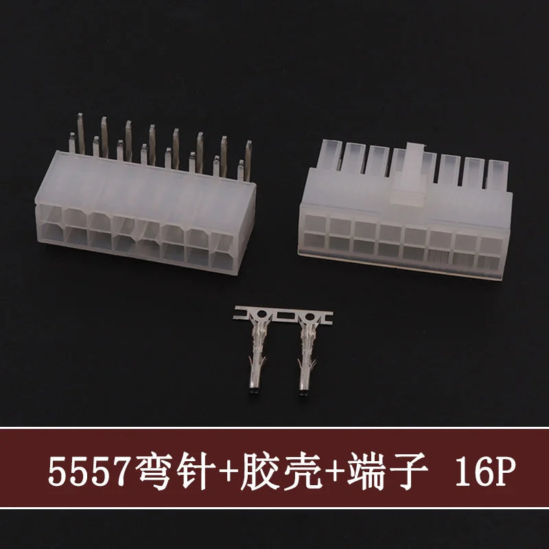 5Sets Molex 4.2mm Automotive Wire Connectors Plug 5557 Series RA Wafer Female Terminal 2-24P Housing for Electrical Wiring