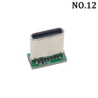 1Pcs USB 3.1 Vertical Straight Plug Double Side Positive Negative Plug Type-C Male/Female Test Board PCB Connector With Pin