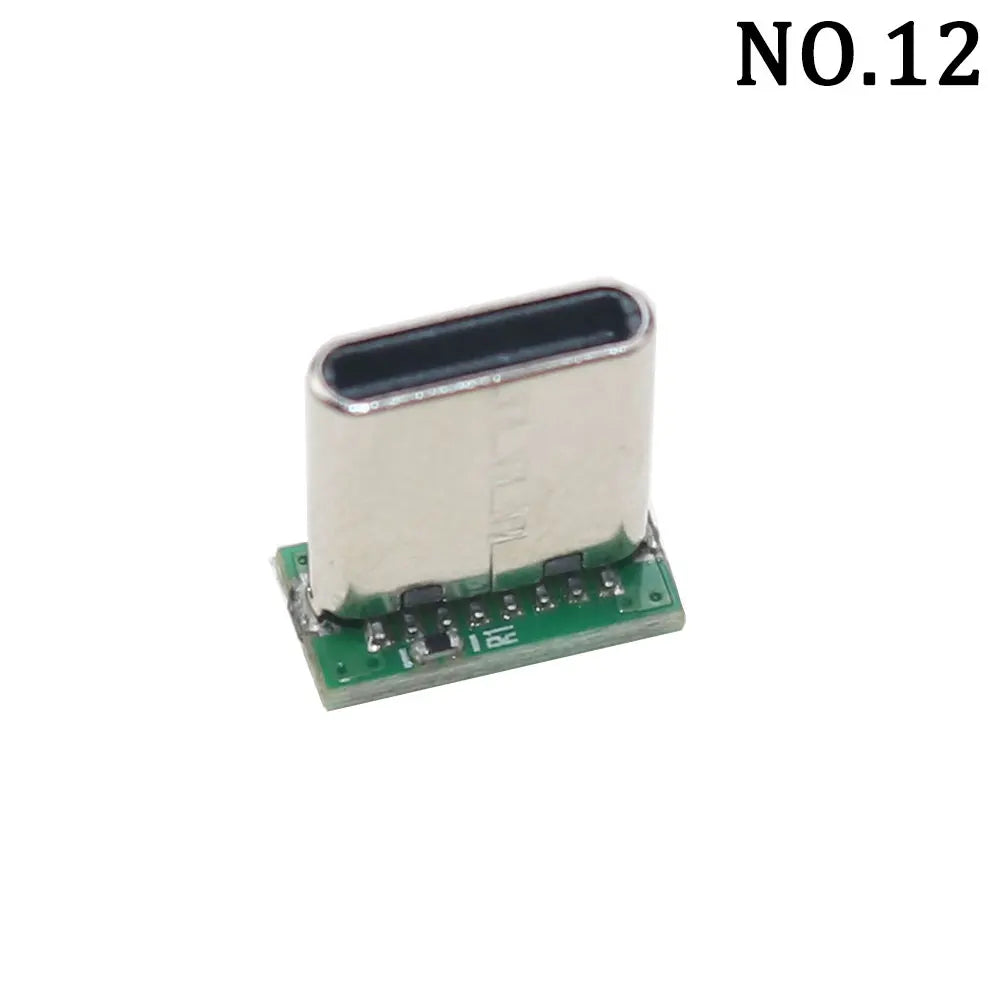 1Pcs USB 3.1 Vertical Straight Plug Double Side Positive Negative Plug Type-C Male/Female Test Board PCB Connector With Pin