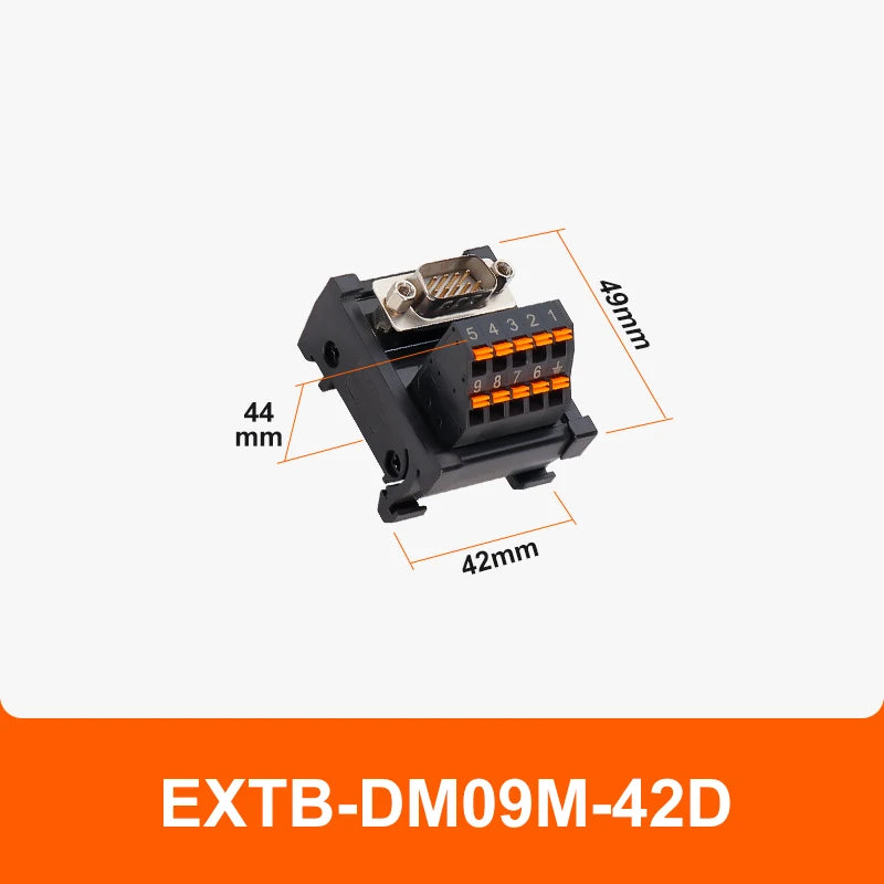 ENMG Direct Insertion 8A 300V DB9 Serial Terminal Block 9 pole 15db25 37 44 50 78 pin male female terminal block rail type D-SUB