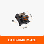 ENMG Direct Insertion 8A 300V DB9 Serial Terminal Block 9 pole 15db25 37 44 50 78 pin male female terminal block rail type D-SUB