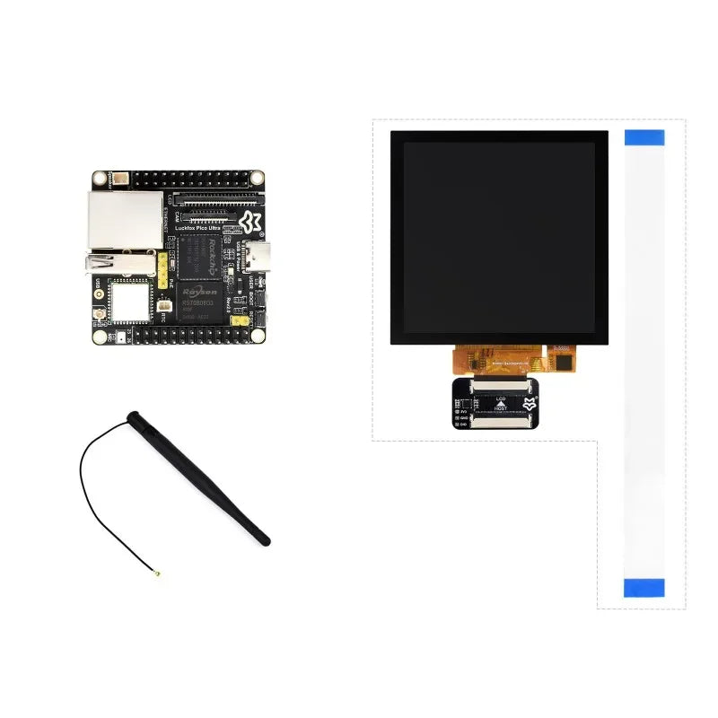 VoltSLuckfox Pico Ultra RV1106 Linux Micro Development Board, Integrates ARM Cortex-A7/RISC-V MCU/NPU/ISP Processors