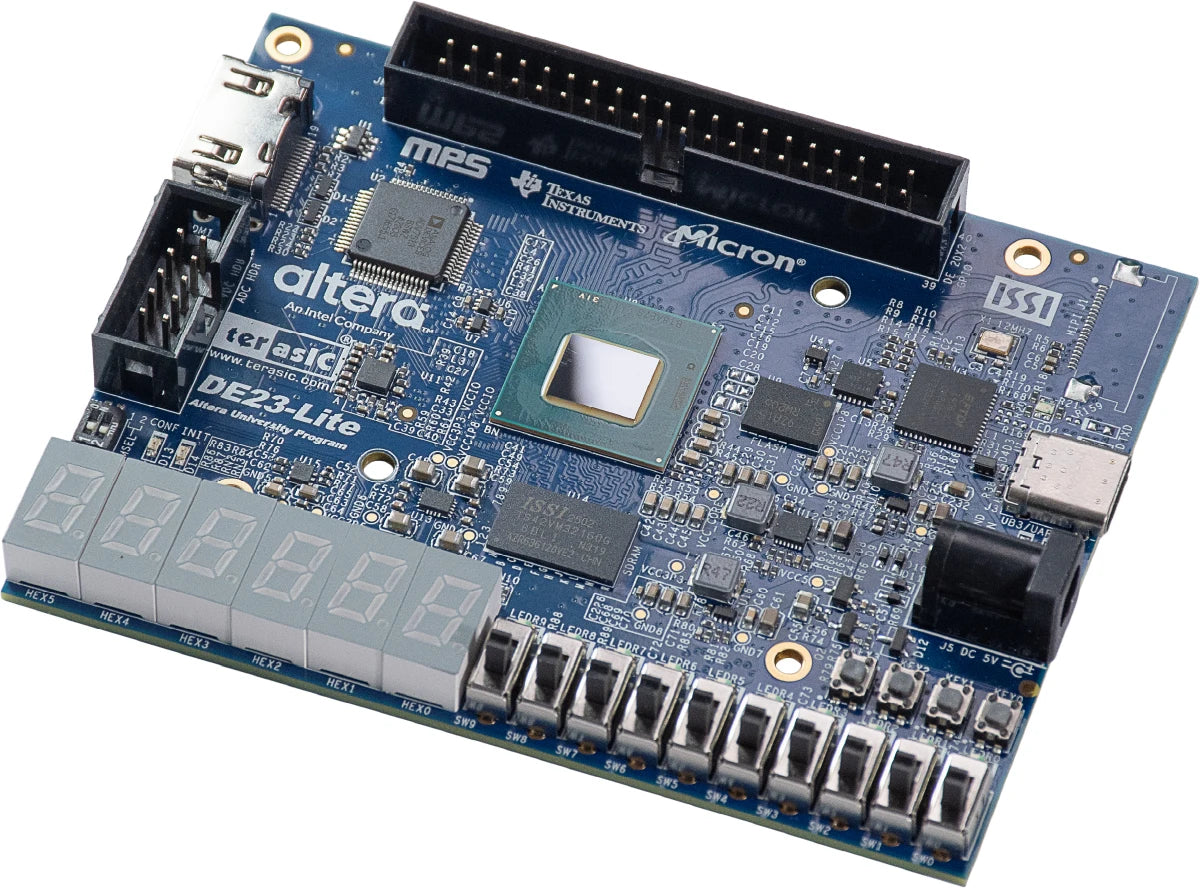 Terasic DE23-Lite Development Kit: Agilex 3 FPGA Dev Board with HDMI, SDRAM & USB-C for Vision & Robotics
