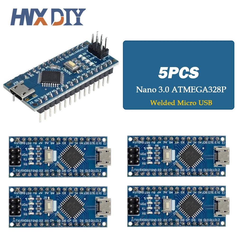 1-10pcs For Nano V3.0 Micro Controller Module ATmega328P Module Nano Board CH340 USB Cable Compatible with Arduino Nano V3.0