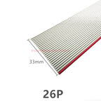 1/2/5/10Meter 6P/8/10/14/16/20/26/30/34/40/50/60 Pin 1.27mm Pitch Gray Flat Ribbon Cable 28 AWG Wire For 2.54mm FC IDC Connector