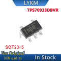 10/PCS New Original TPS70933DBVR TPS70933DBVT TPS70933 SDG SOT23-5 3.3V 150mA low voltage difference linear regulator chip