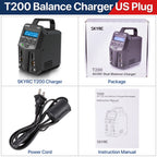 SKYRC T200 T400 T100 AC/DC Lipo Battery Dual Balance Charger Discharger for Traxass Airsoft Drone RC Battery Charger Fast Charge