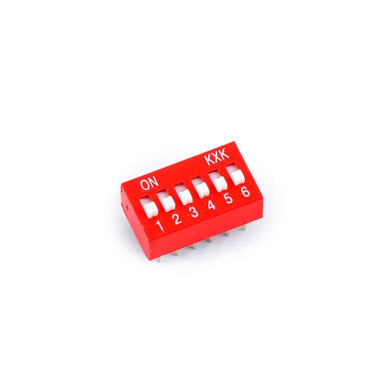 5PCS Slide Type Dip Switch Double Row Toggle Switches Module 2.54mm 1P2P3P4P5P6P7P8P9P10P-12PIN Position For Circuit Breadboards