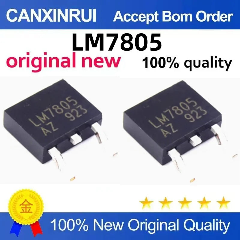 (10-300piezas)LM7805 LM7805 SMD TO-252 Voltage Regulator Triode Voltage Regulator